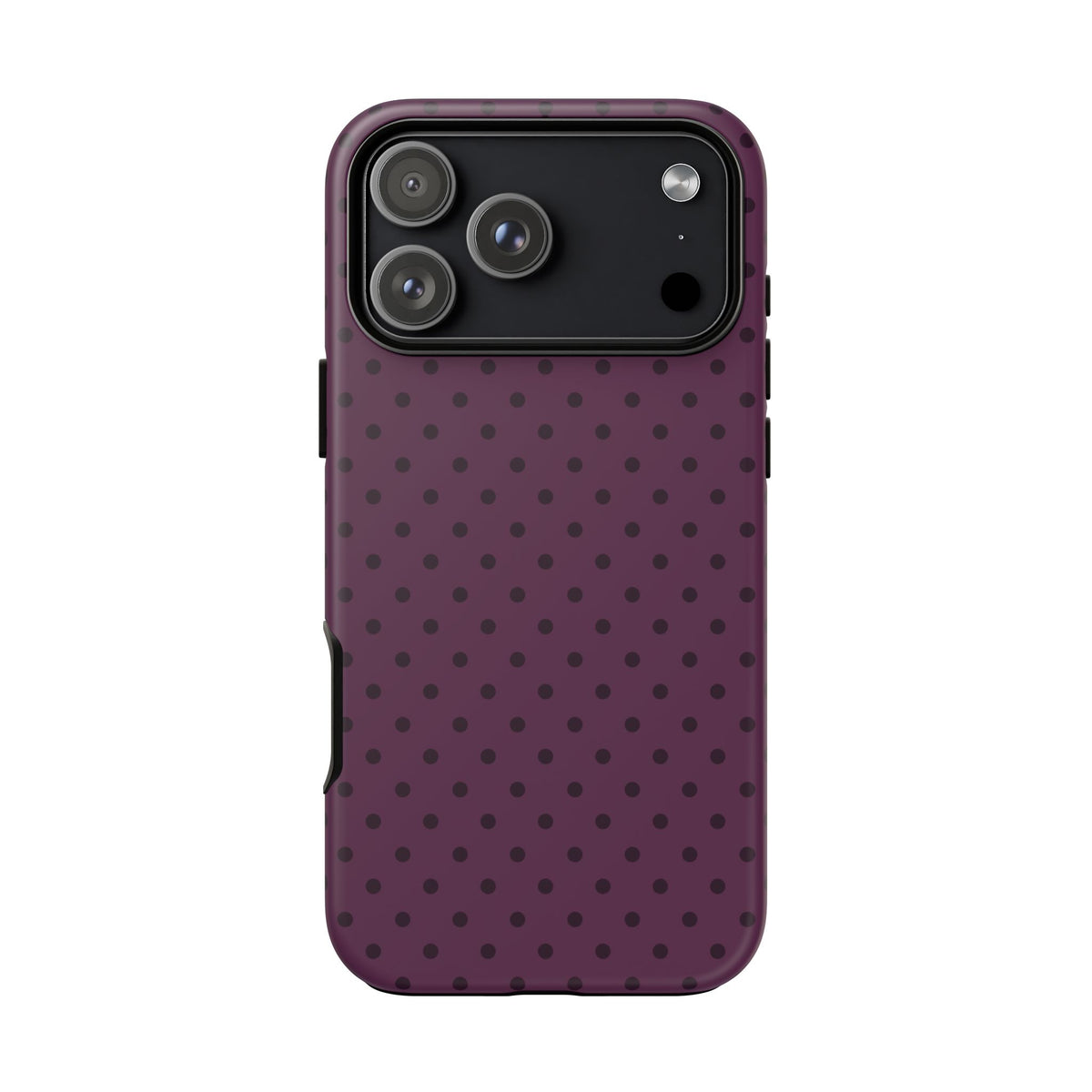 Plum Mood | Polka Dot iPhone Case