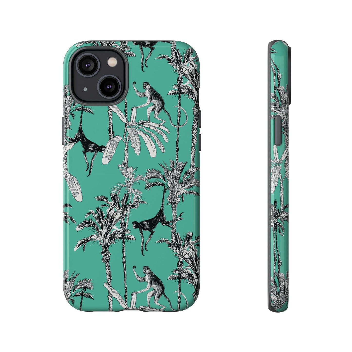 Monkey Business | Retro Tropical Palms Case