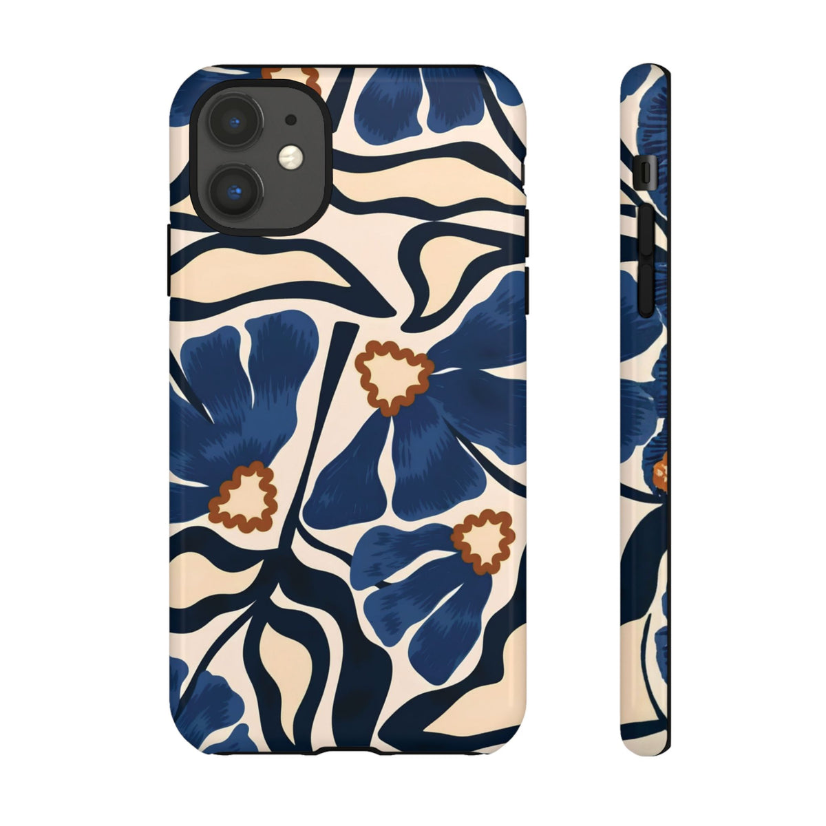 Blue Note | Painted Floral iPhone Case