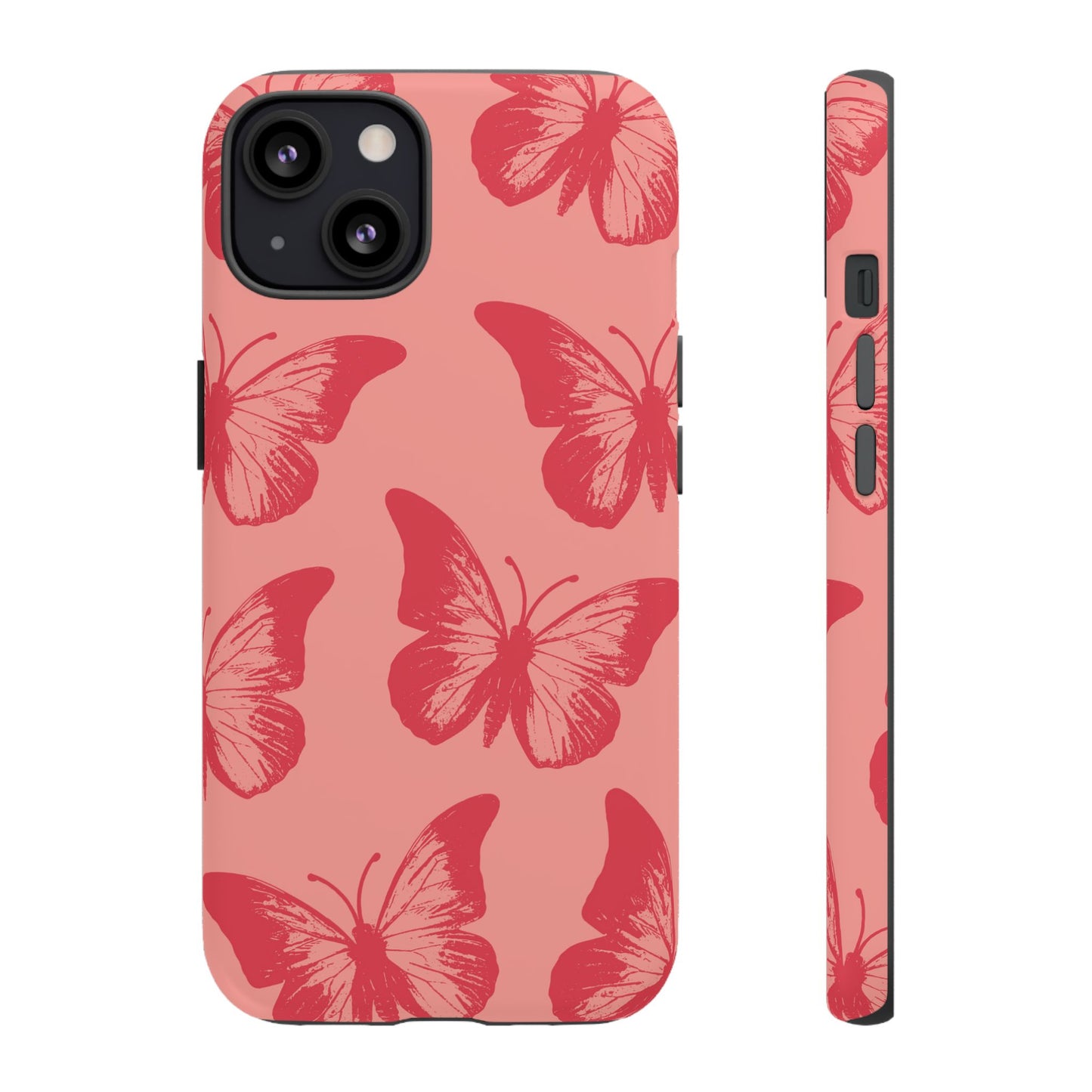 Social Butterfly | Peachy-Pink Butterfly Case