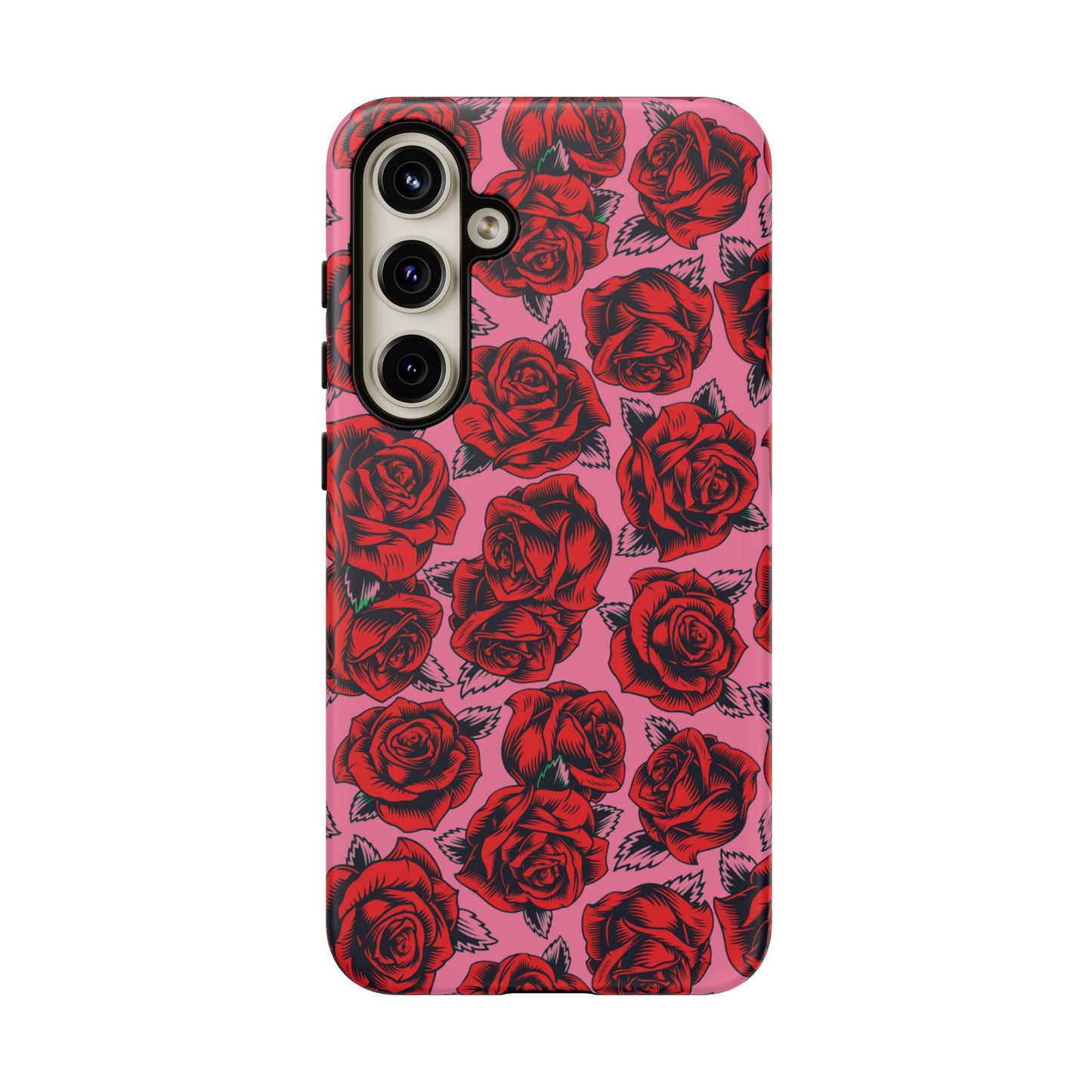 Love Story | Red & Pink Pop Art Rose Floral Case