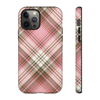 Posh | Preppy Pink Plaid iPhone Case