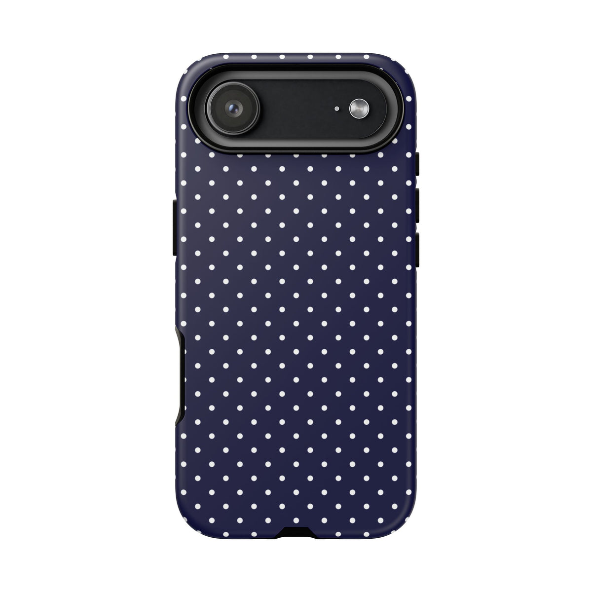 Dotty Chic | Navy Polka Dot iPhone Case