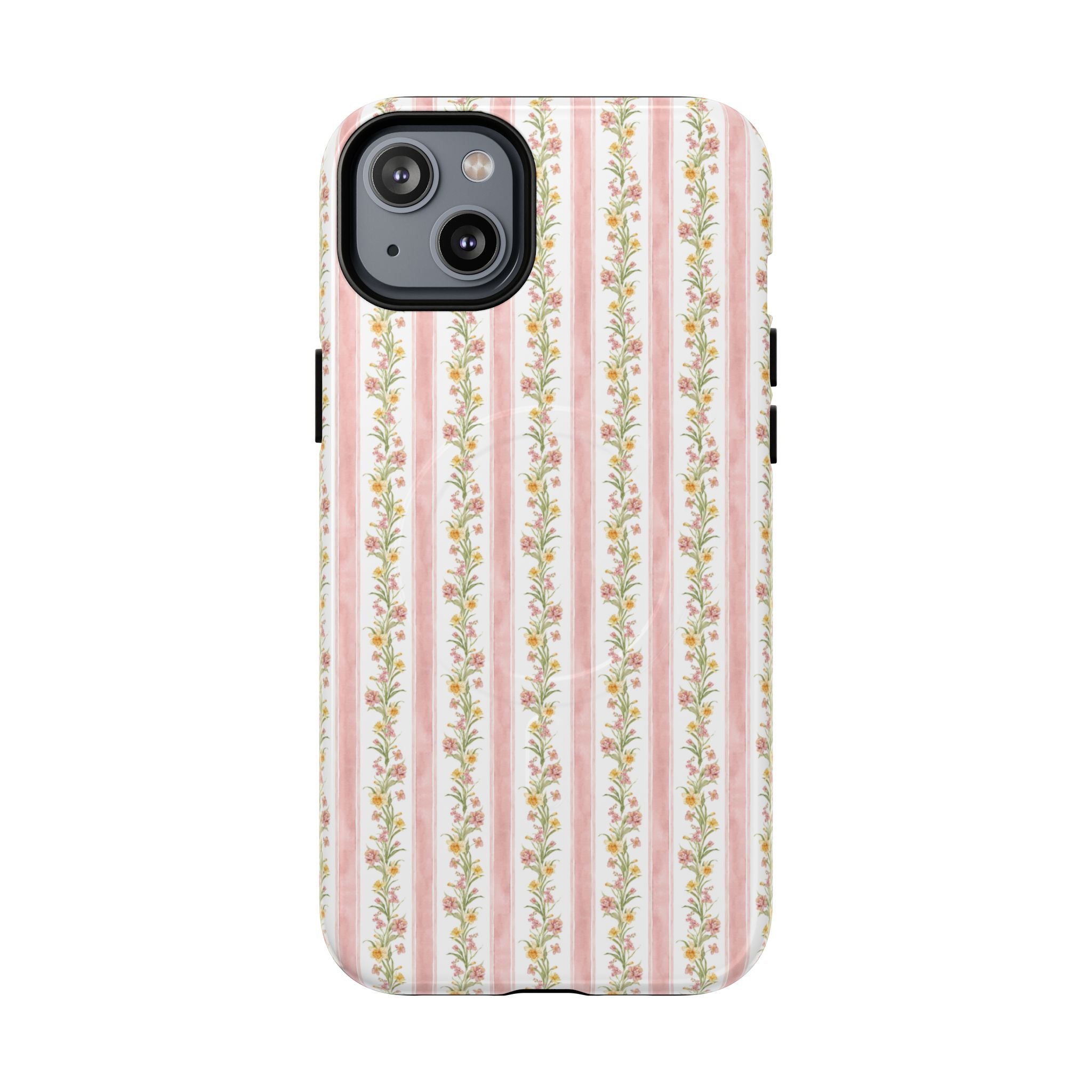 Delightful Floral Stripe MagSafe Case