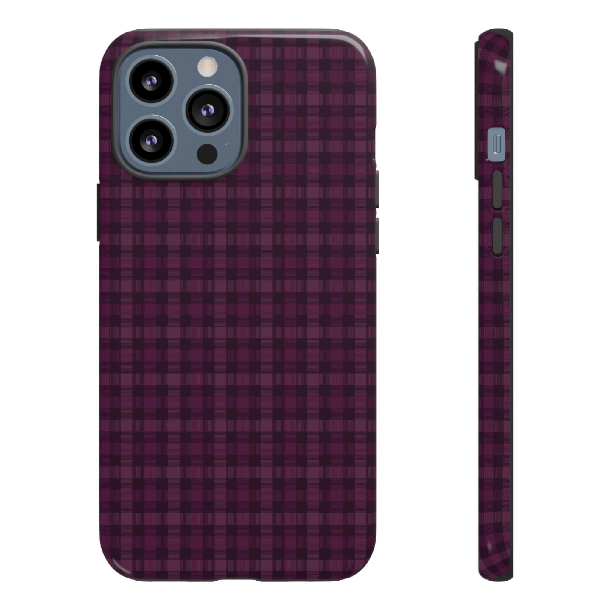 Plum Crush | Purple Plaid iPhone Case