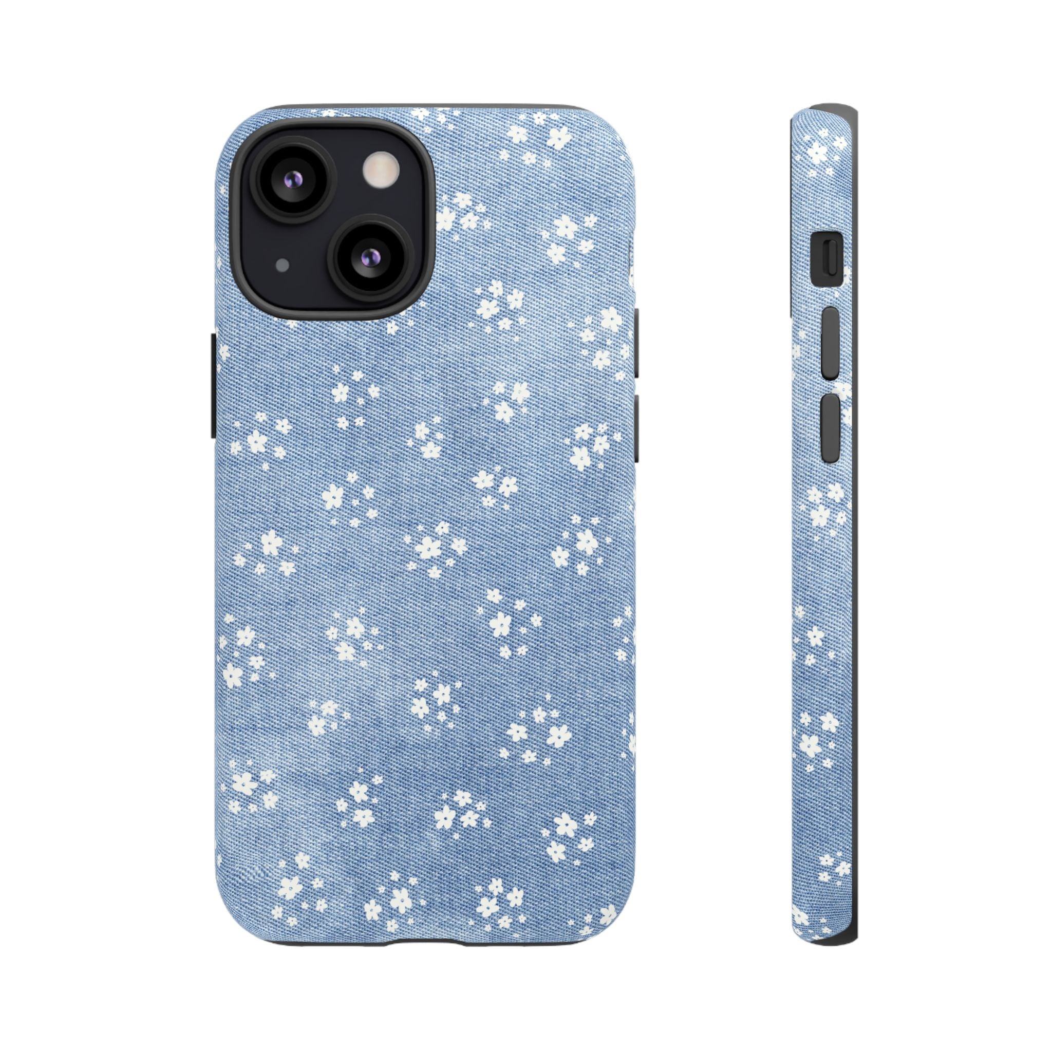 Denim Daisy Phone Case