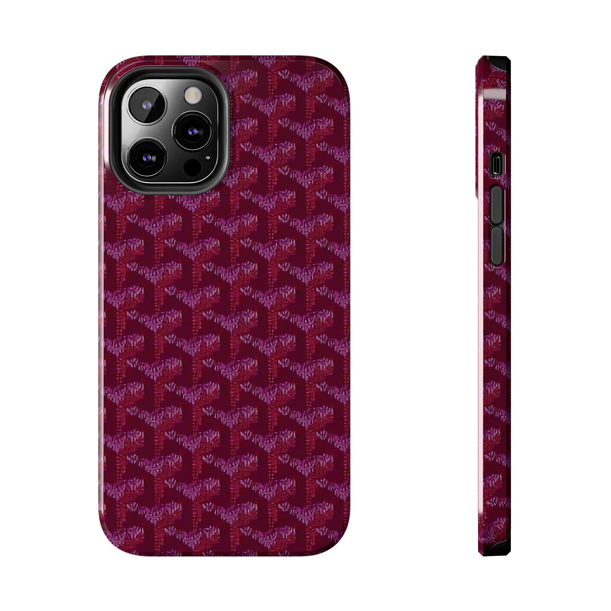 Designer Weave Purple iPhone Case