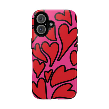 Summer Love | Retro Hearts iPhone Case