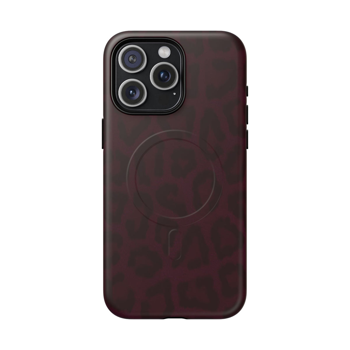 Black Cherry | Burgundy Leopard MagSafe Case