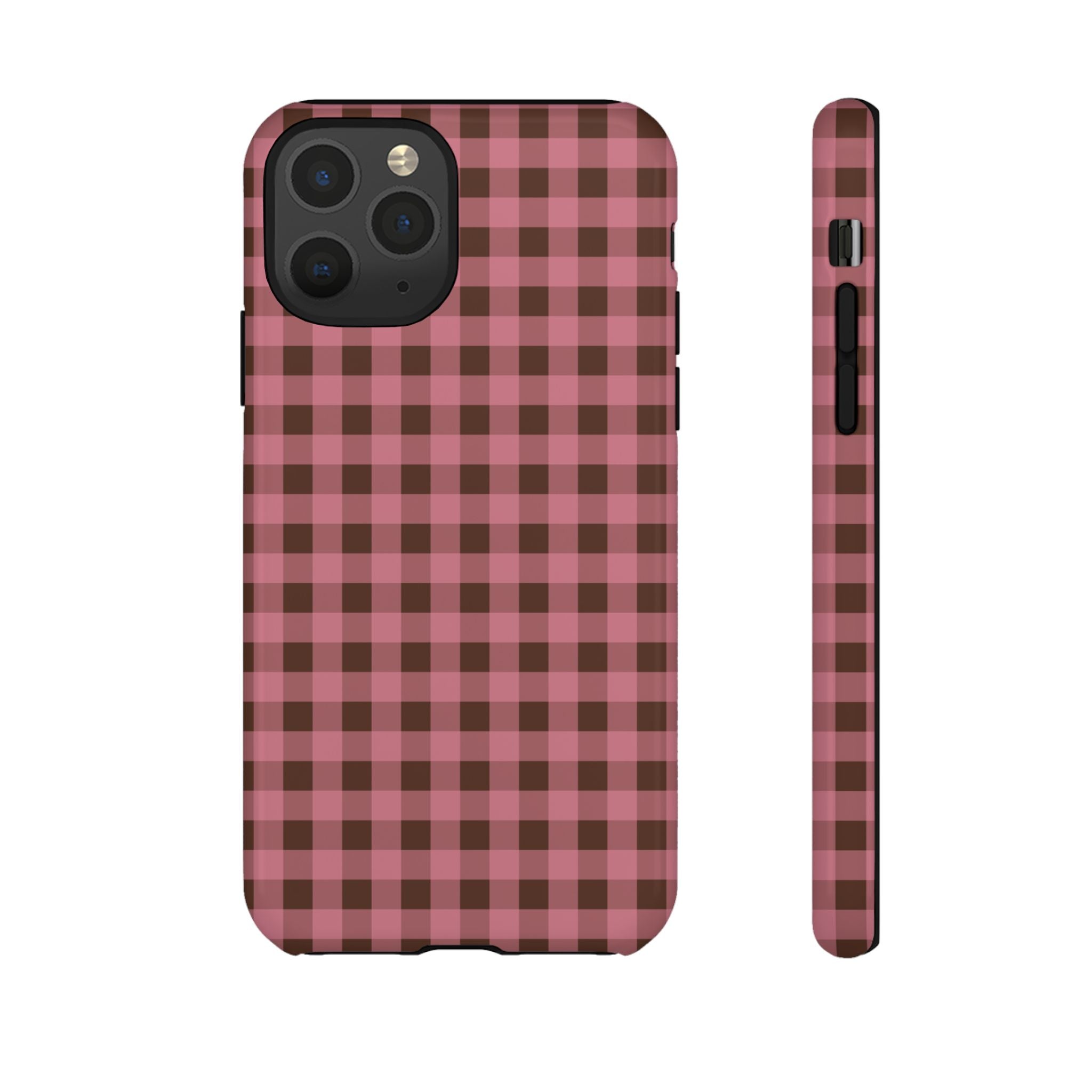 Rosy Gingham Phone Case