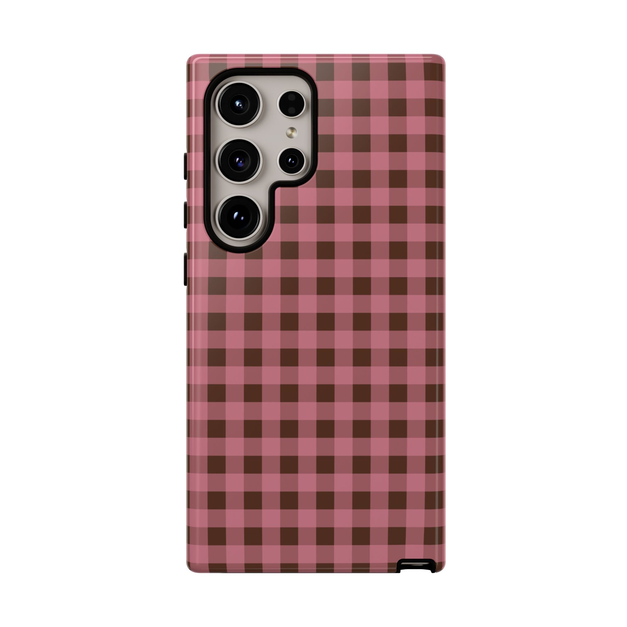 Rosy Gingham Phone Case