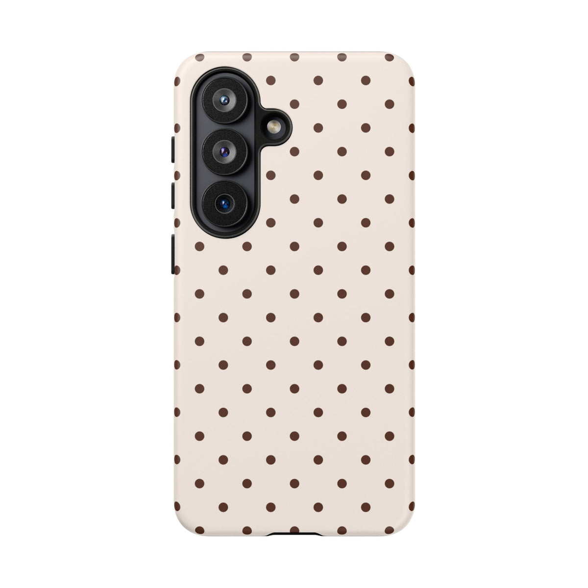 Vanilla Bean | Brown & Ivory Polka Dot Galaxy Case