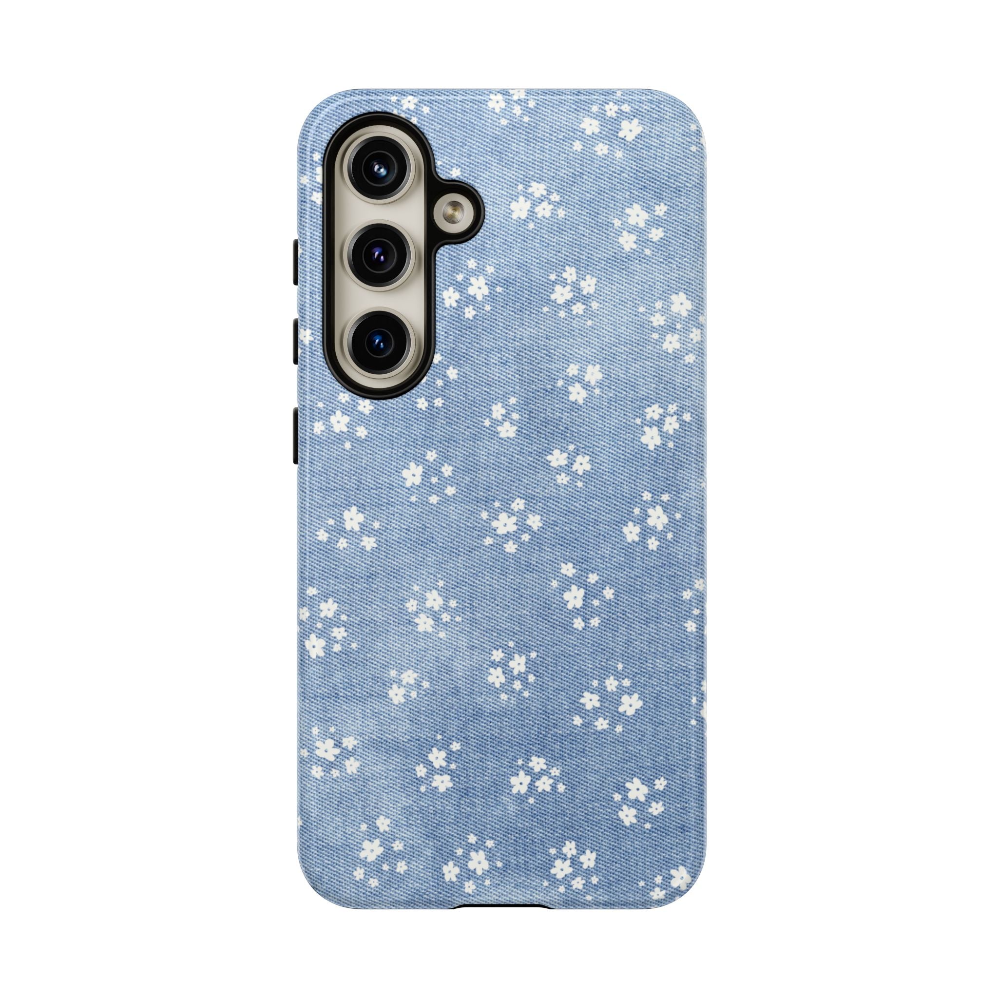 Denim Daisy Phone Case