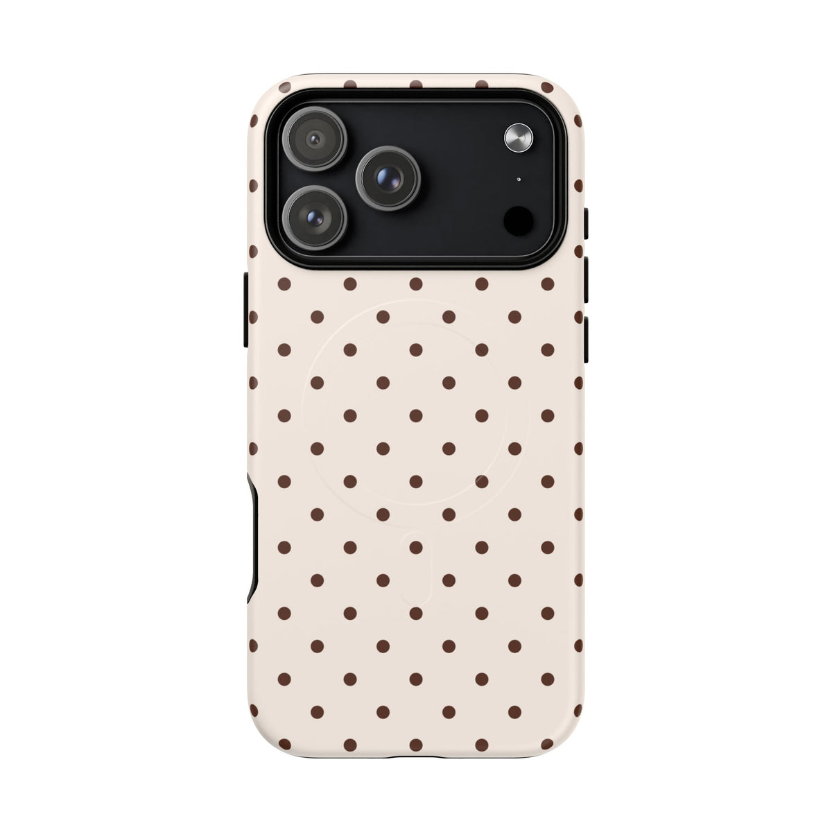 Vanilla Bean | Brown Polka Dot MagSafe Case