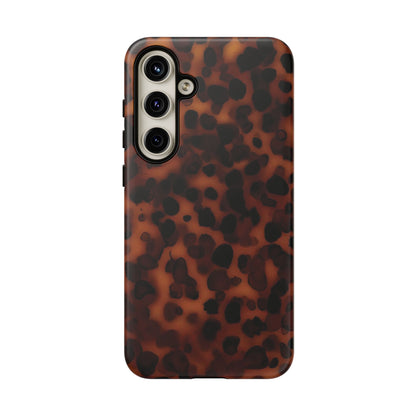 Shell Game | Dark Abstract Tortoise Print Case