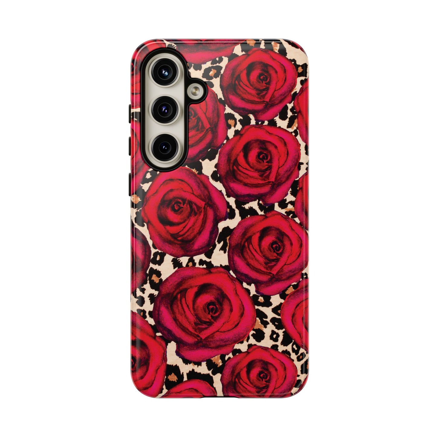 Rose Leopard | Red Floral Case