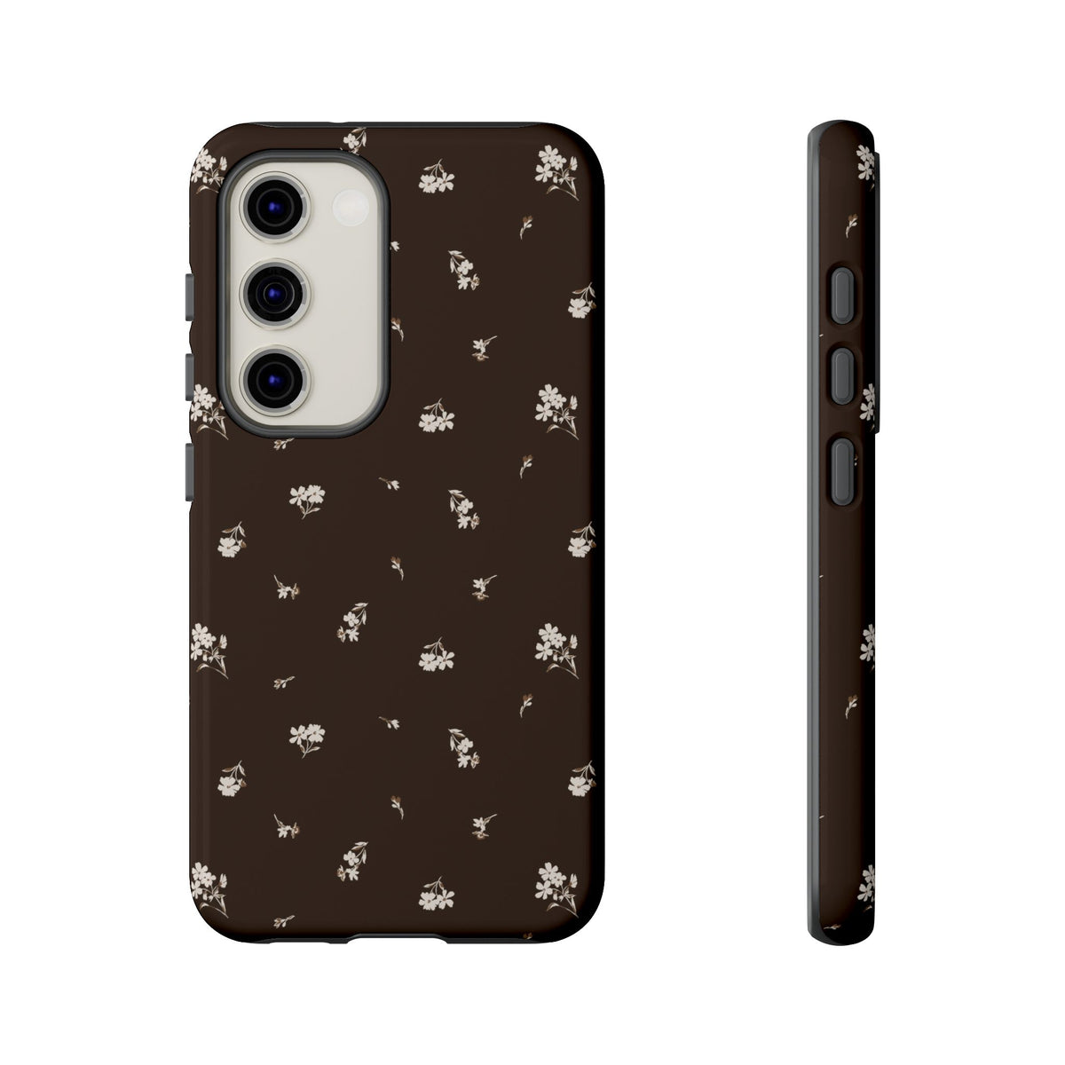 Sweet Nothings | Chocolate Brown Floral Galaxy Case