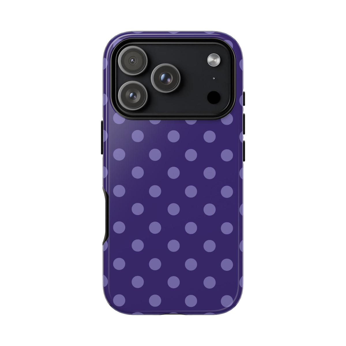 Plum Pop | Polka Dot iPhone Case