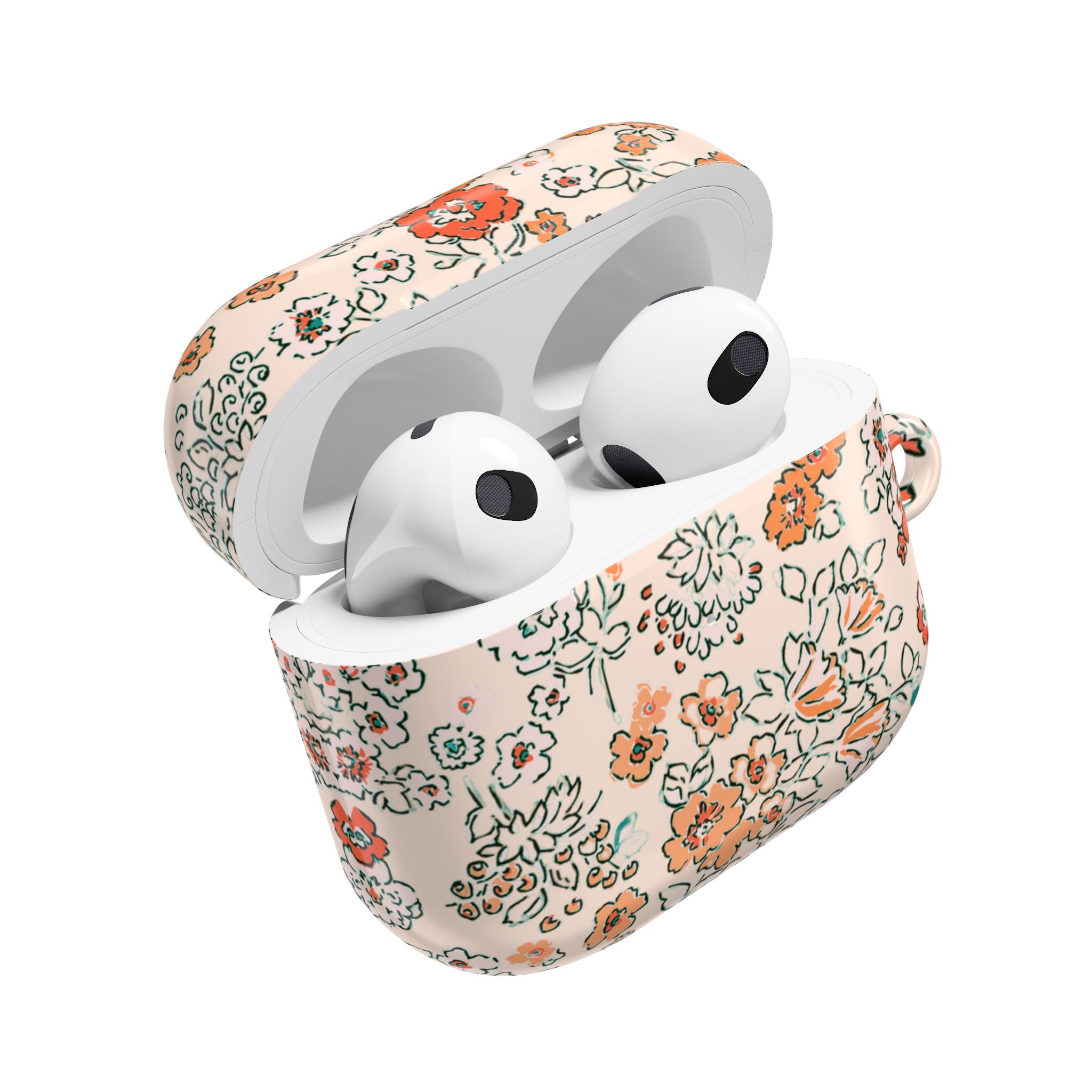 Peachy Floral AirPods Case