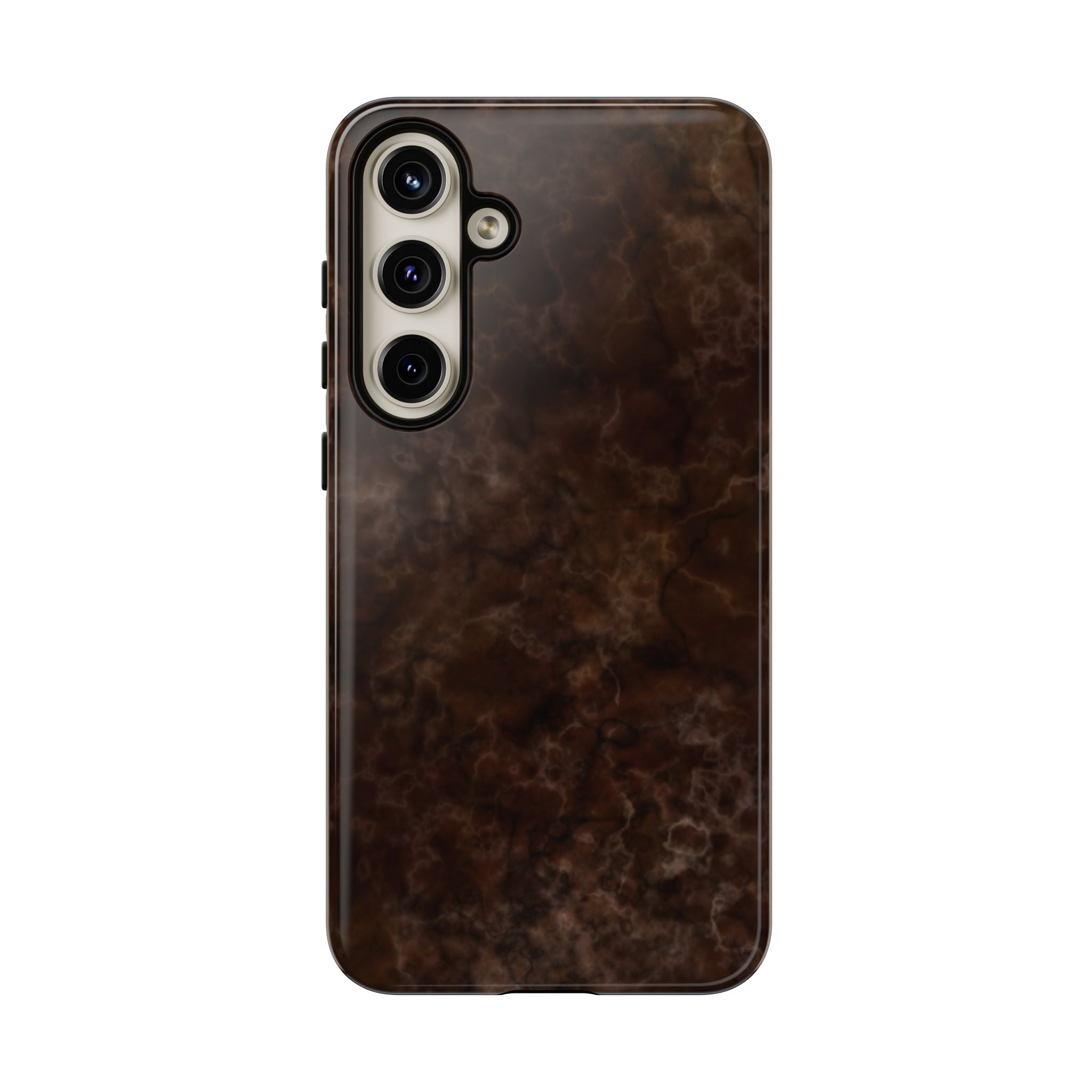 Espresso Brown Marbled Galaxy Case