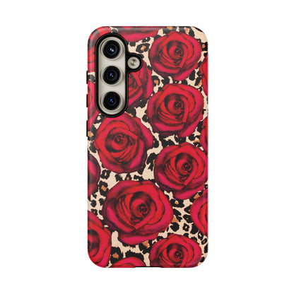 Rose Leopard | Red Floral Case