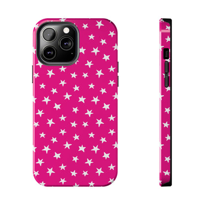 Starstruck | Hot Pink Starry iPhone Case