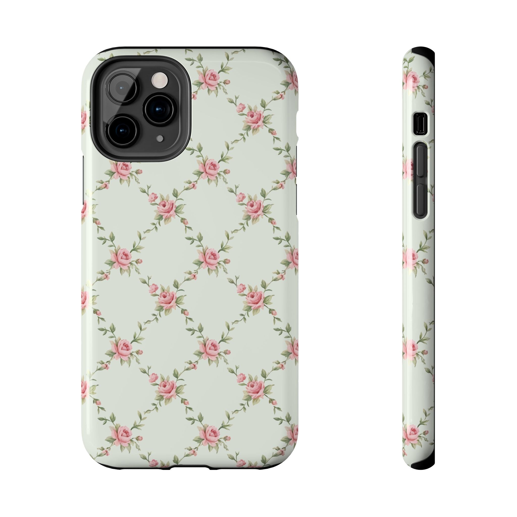 Rose Lattice Coquette iPhone Case