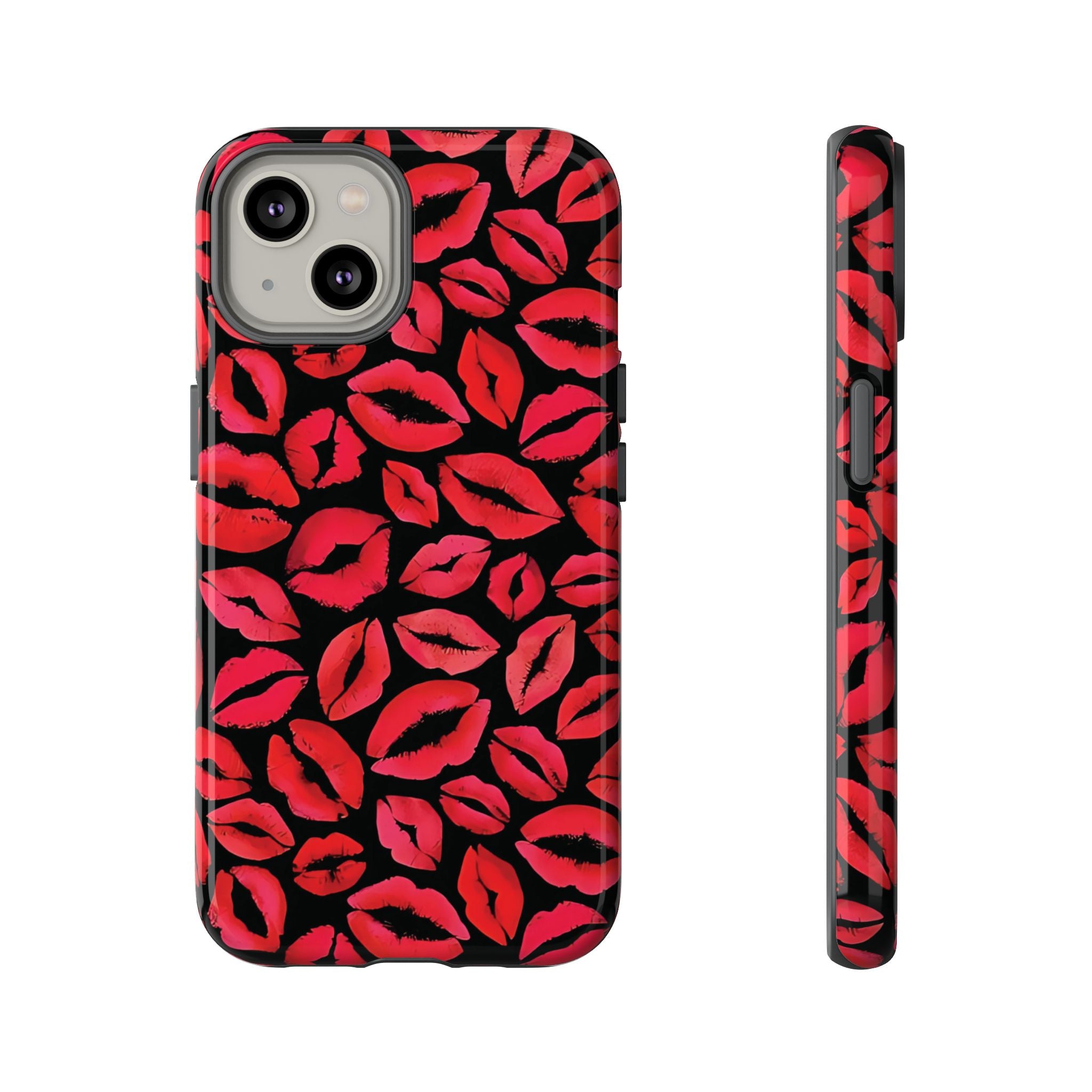 Coque iPhone à lèvres rouges | Embrasse et dis-moi