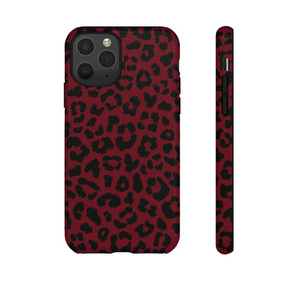 Gone Wild  | Red Leopard Print iPhone Case