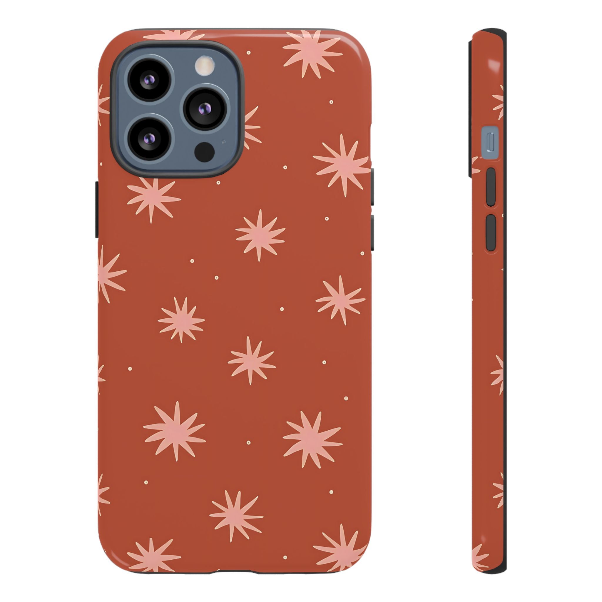 Boho Stars | Coque iPhone rétro orange