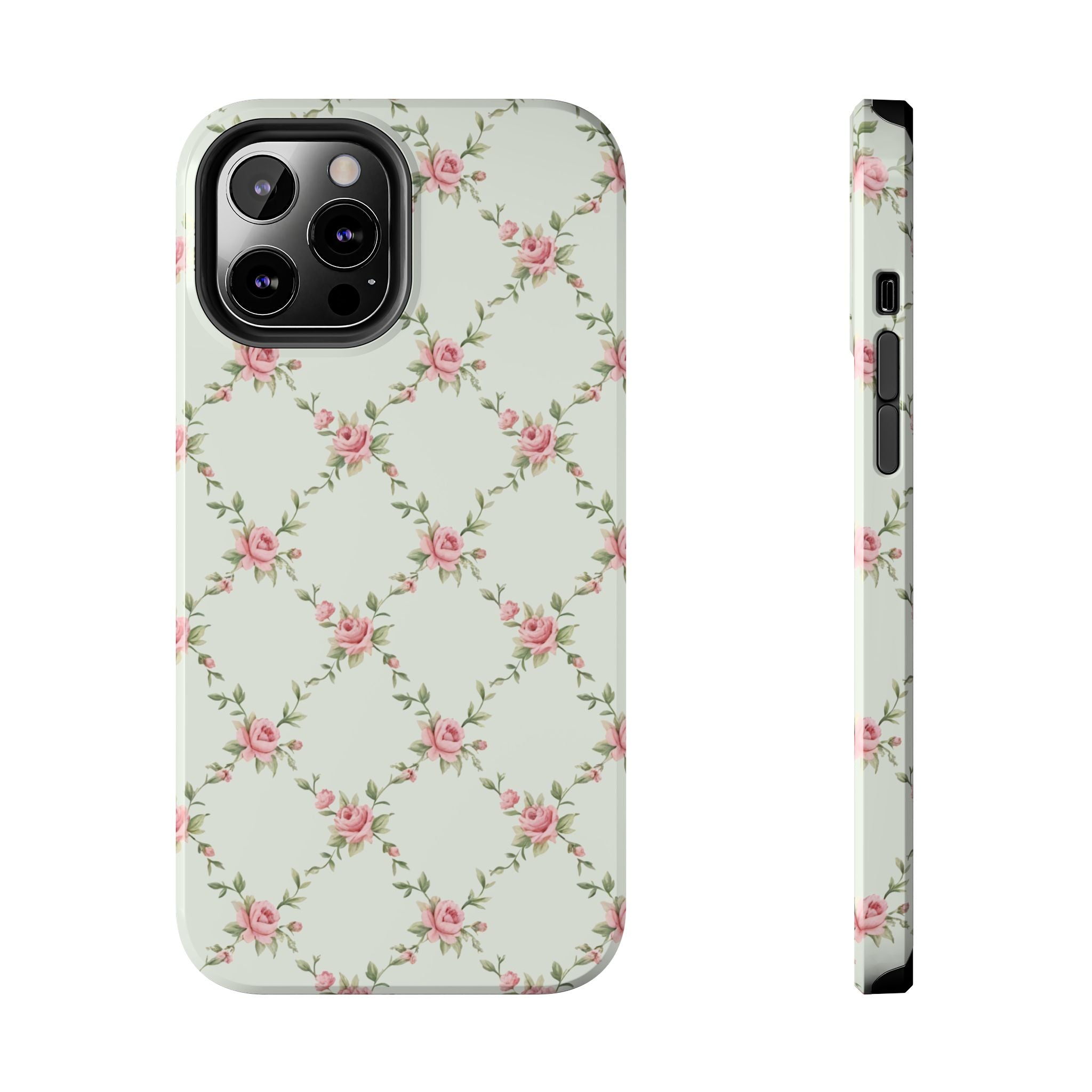 Rose Lattice Coquette iPhone Case