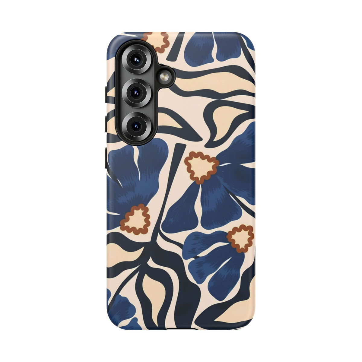 Blue Note | Abstract Blue Floral Samsung Galaxy Case