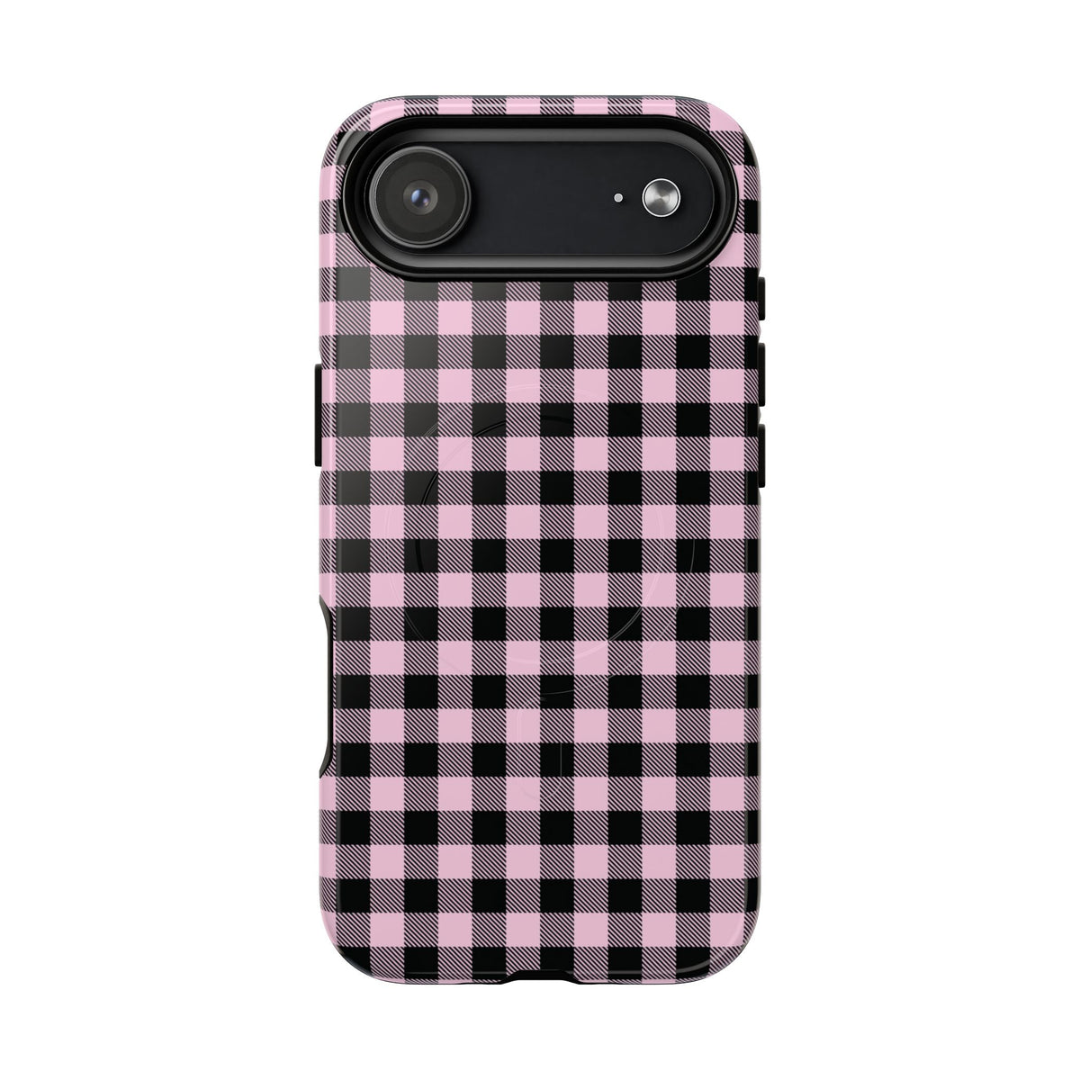 Pink Punk | Pink & Black Check MagSafe Case