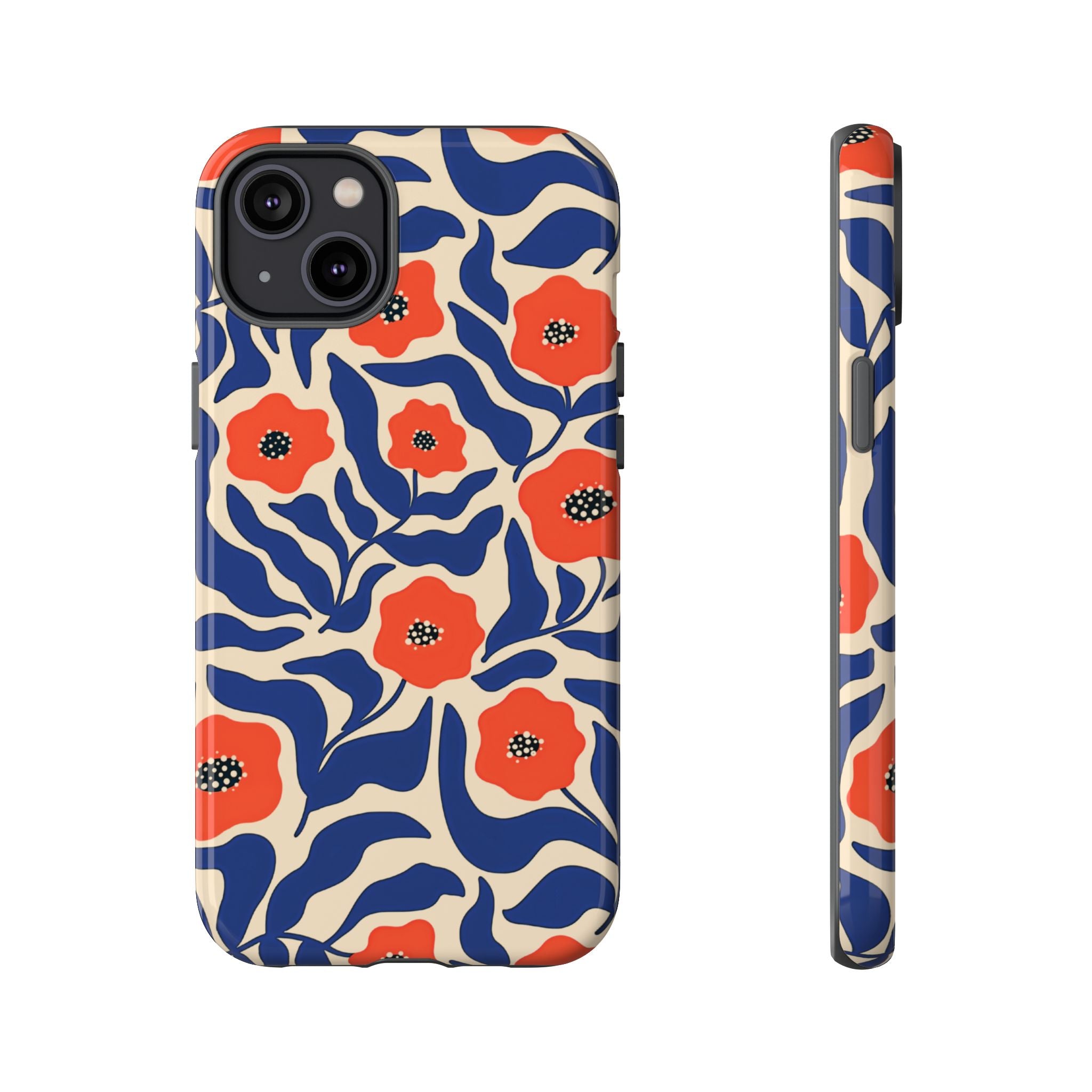 Indigo Poppy Phone Case