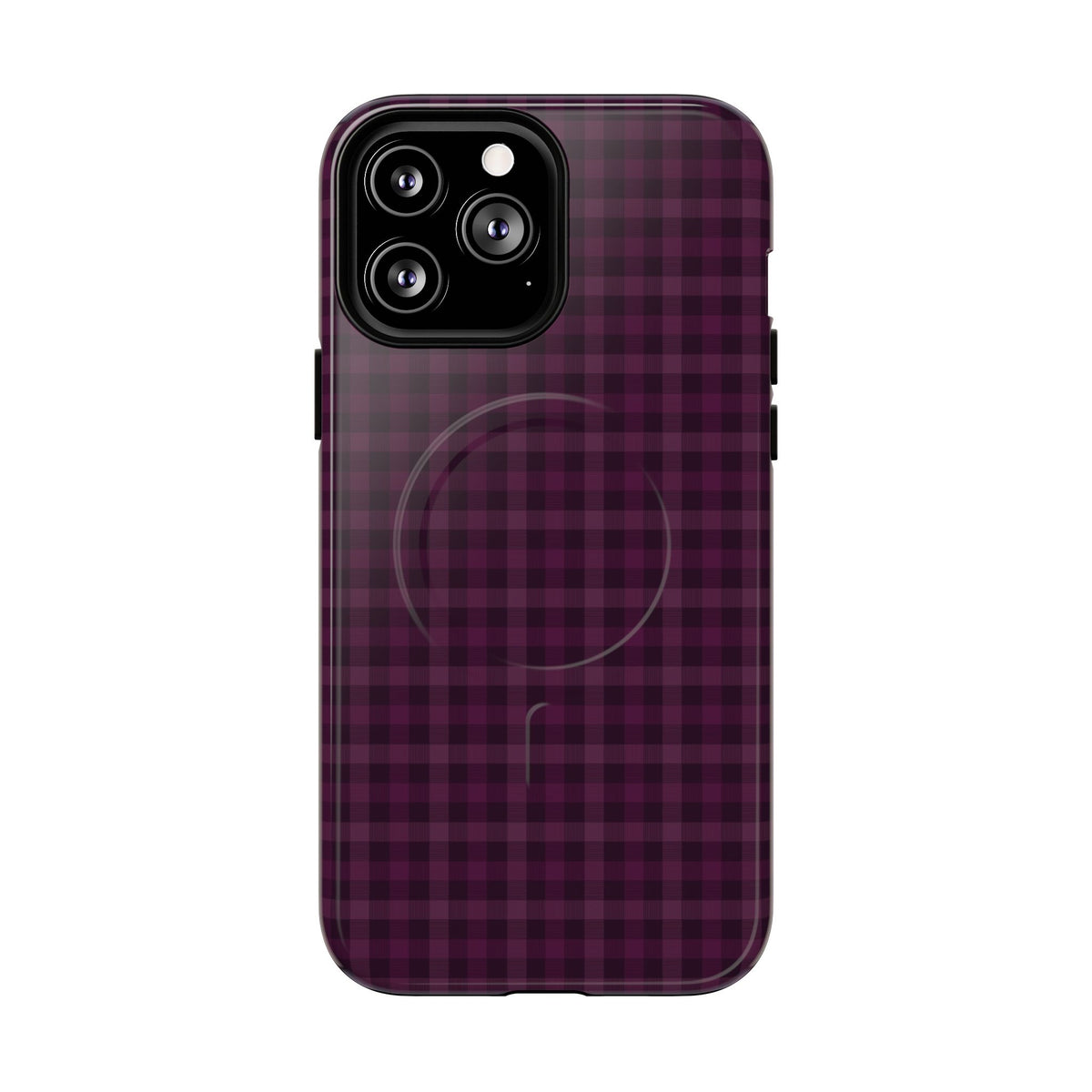 Plum Crush | Purple Plaid MagSafe Case