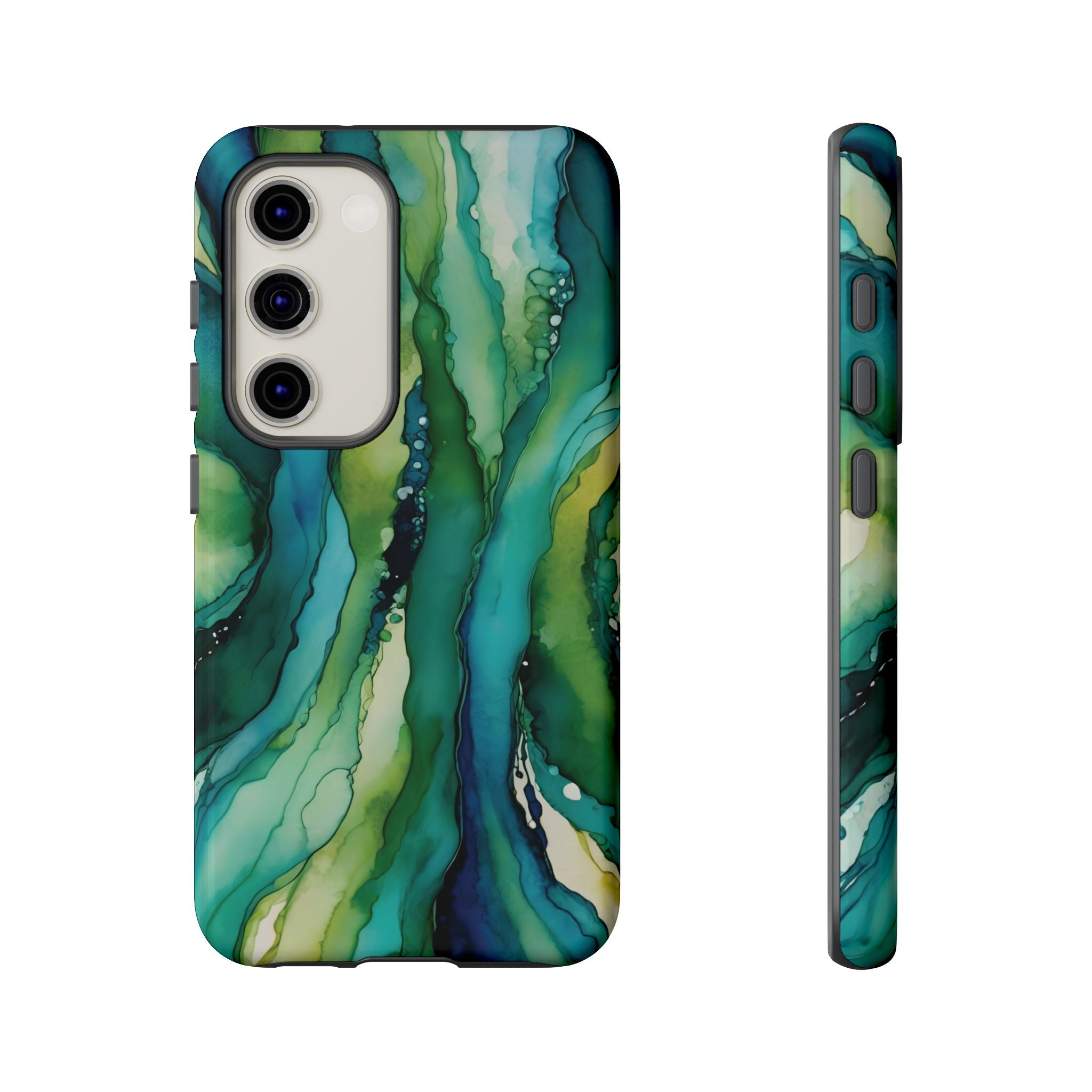 Emerald Current | Abstract Galaxy Case