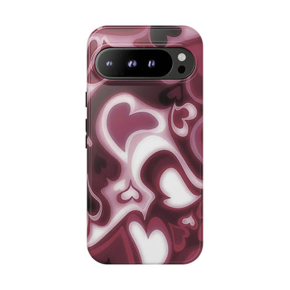 Dreamy Hearts | Retro Pixel Case