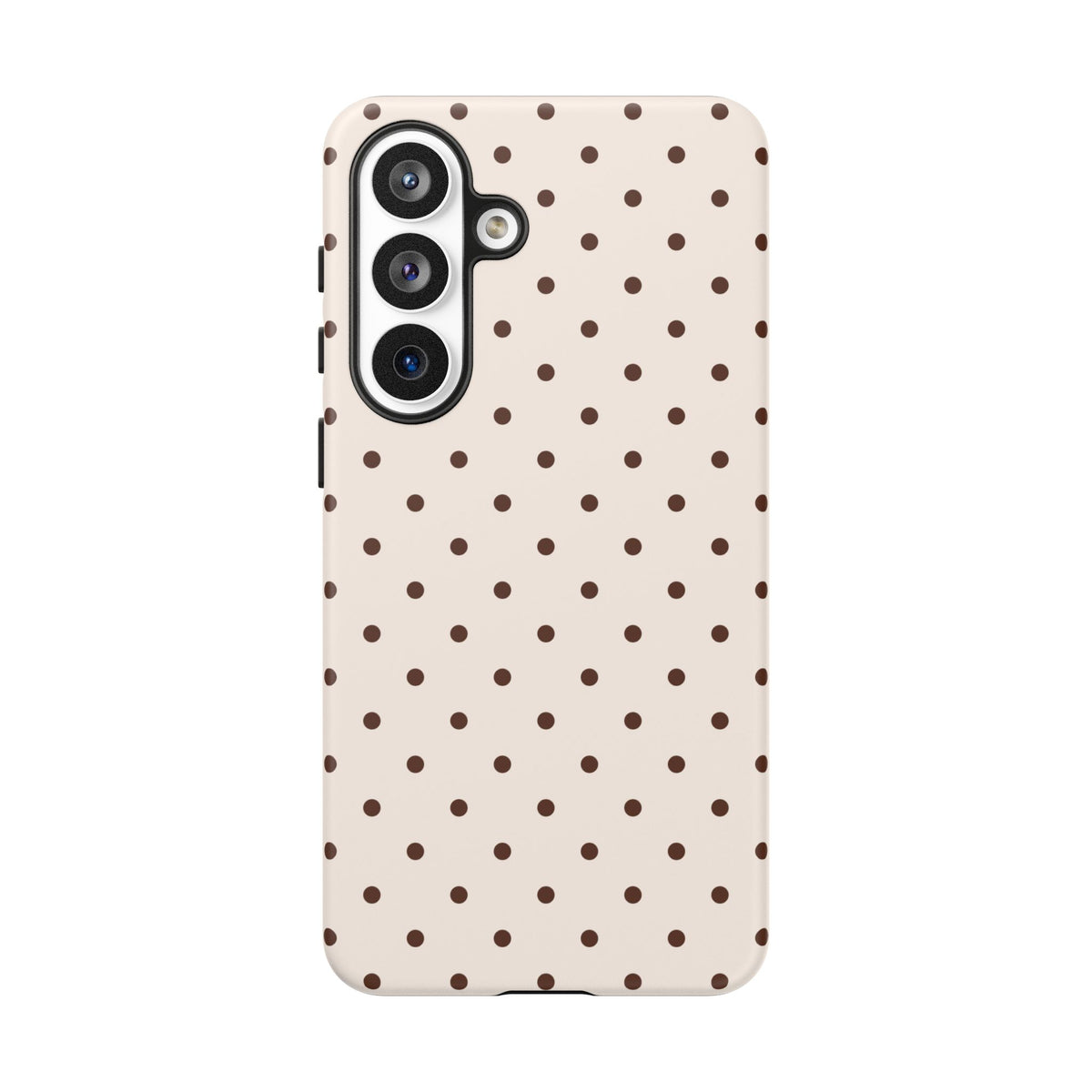 Vanilla Bean | Brown & Ivory Polka Dot Galaxy Case