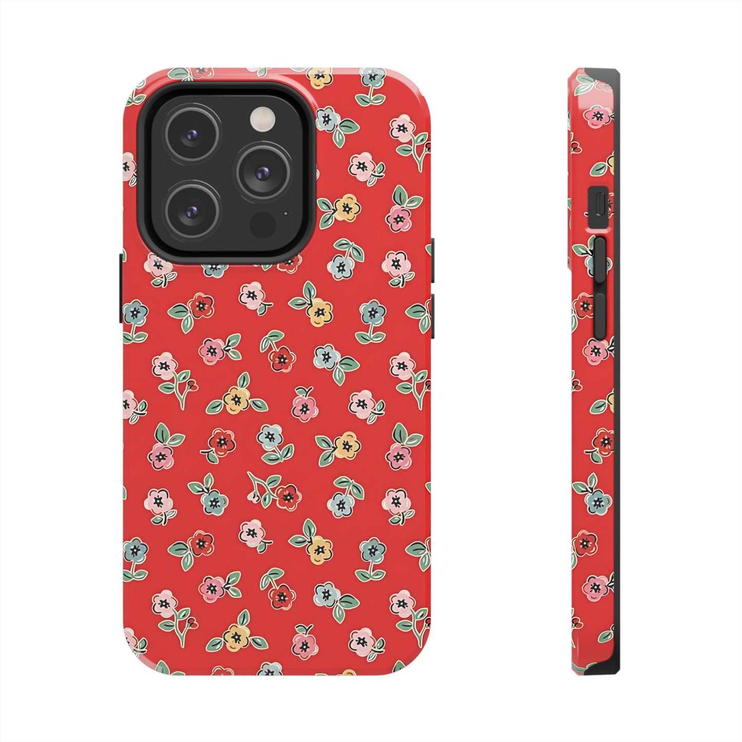 Tiny Blooms | Red Floral iPhone Case