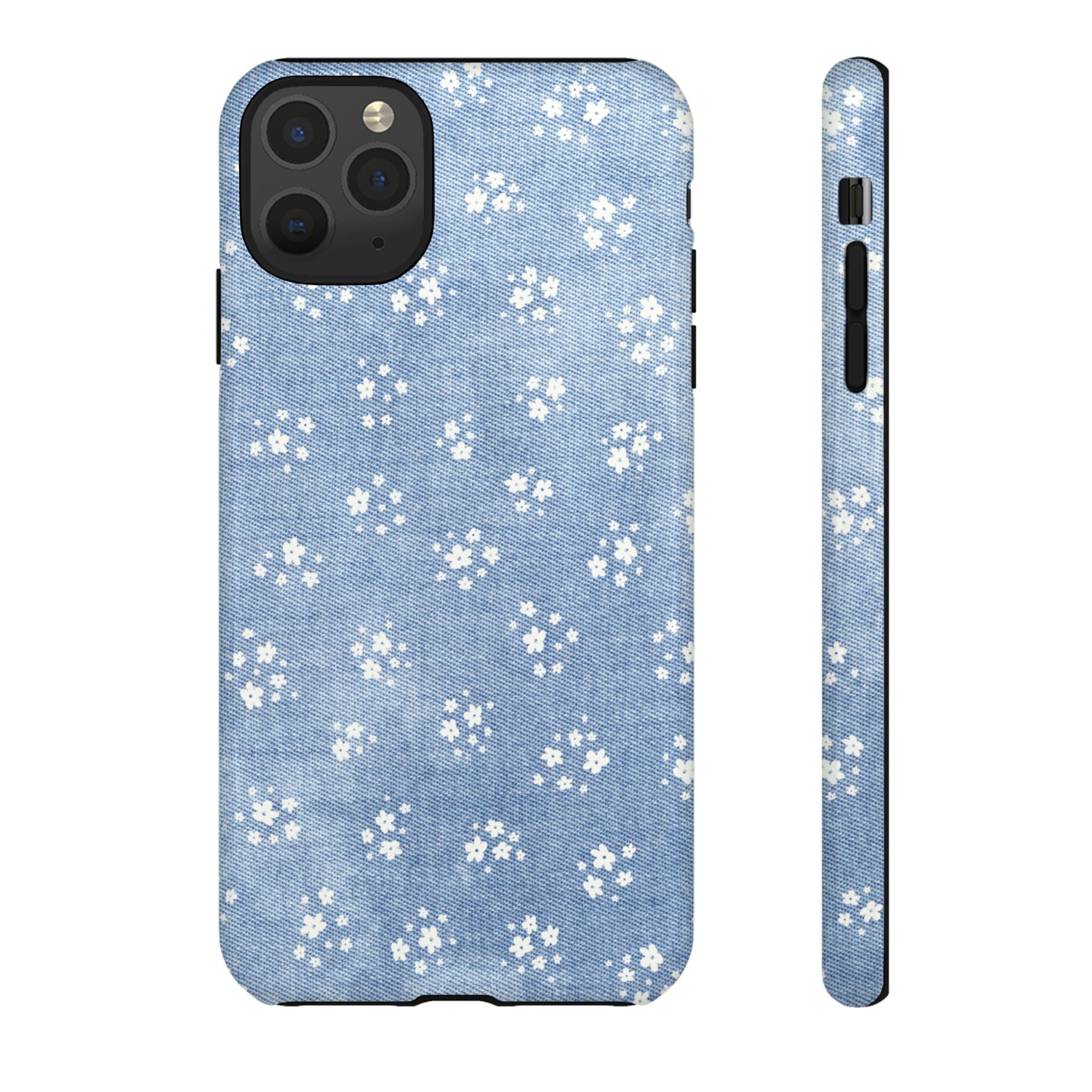 Denim Daisy Phone Case