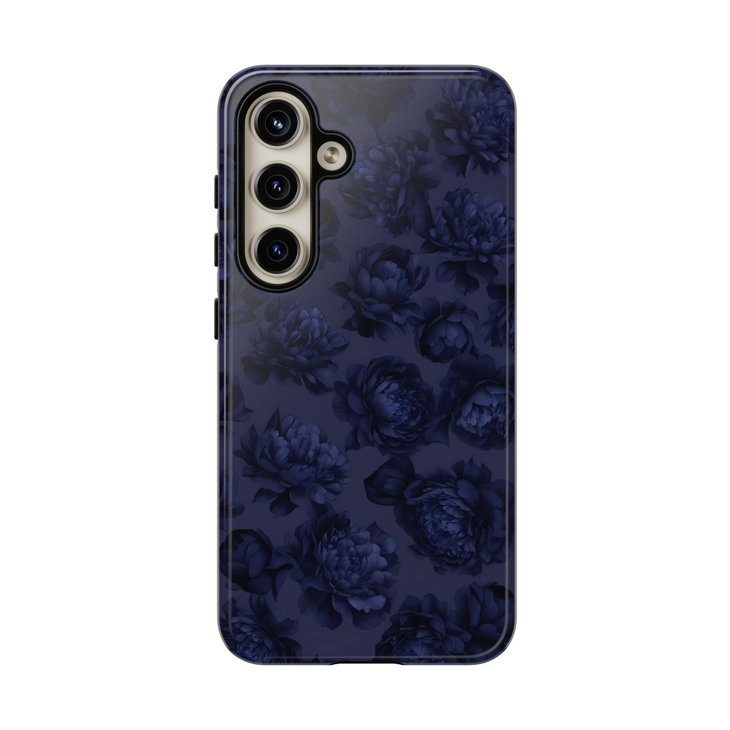 Moody Blues | Étui Galaxy à motif floral bleu foncé