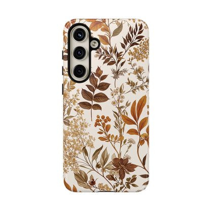 Autumn Botanical | Brown Floral Case