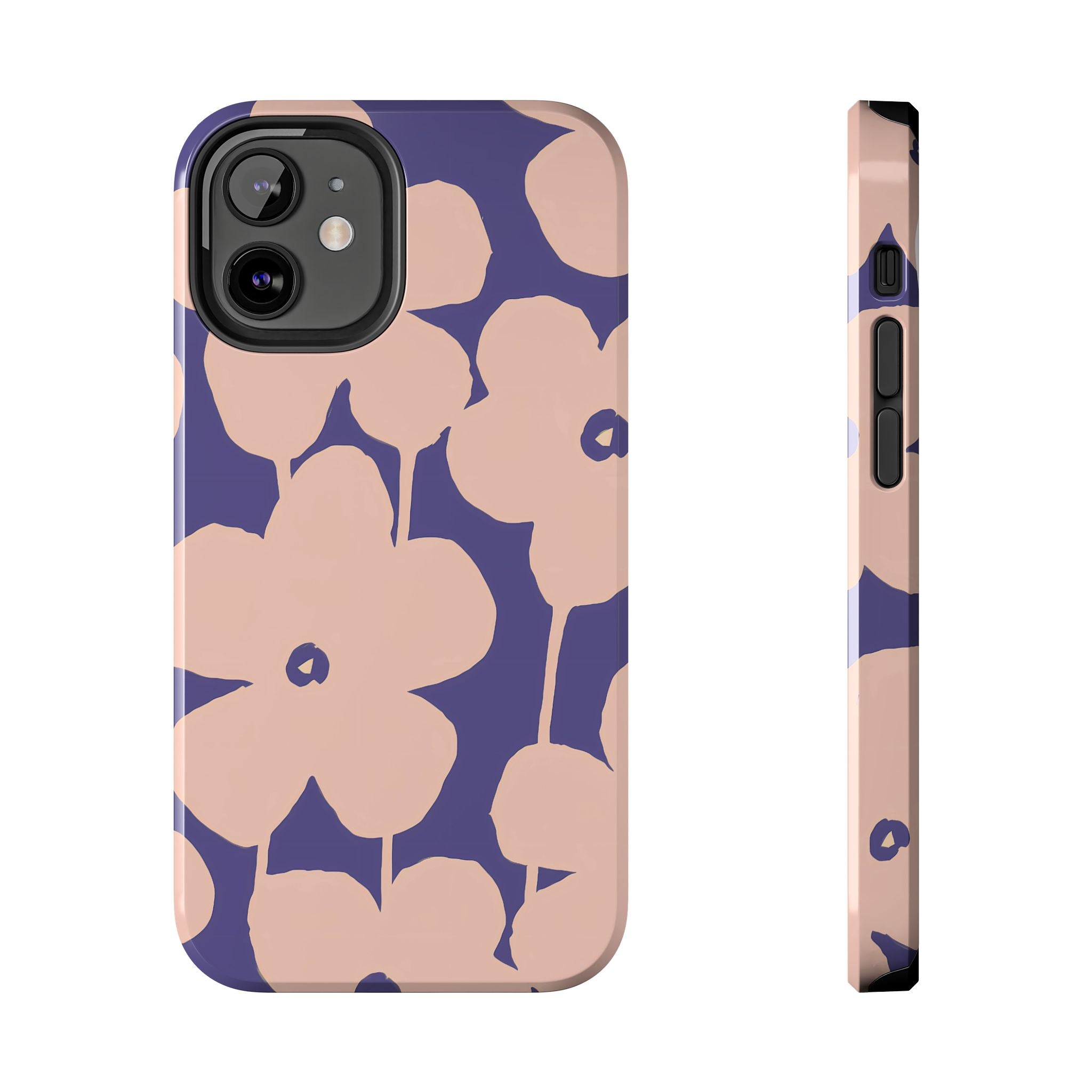 Blooms | Funda para iPhone con estampado floral morado