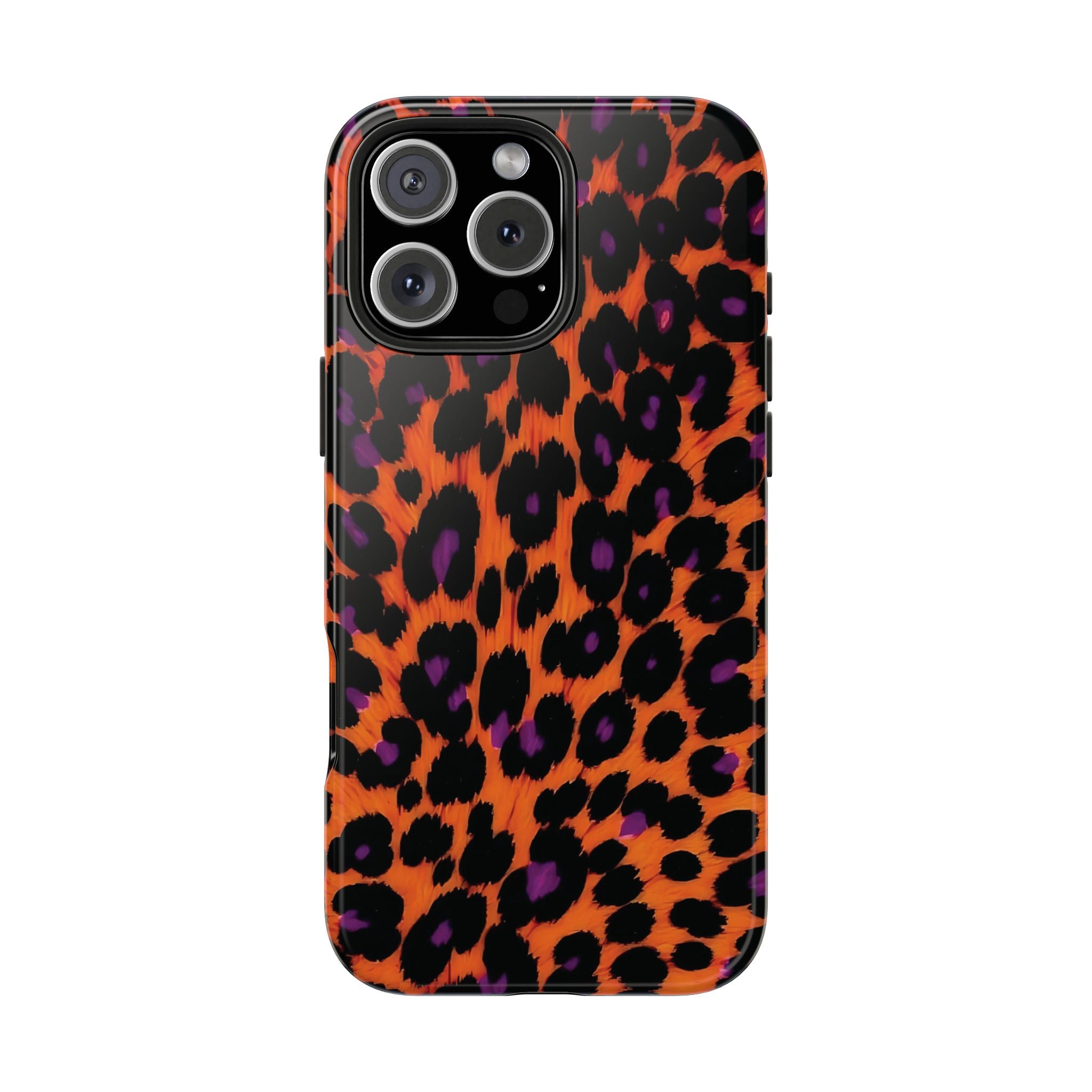 Orange Leopard Animal Print iPhone Case
