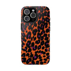 Orange Leopard Animal Print iPhone Case