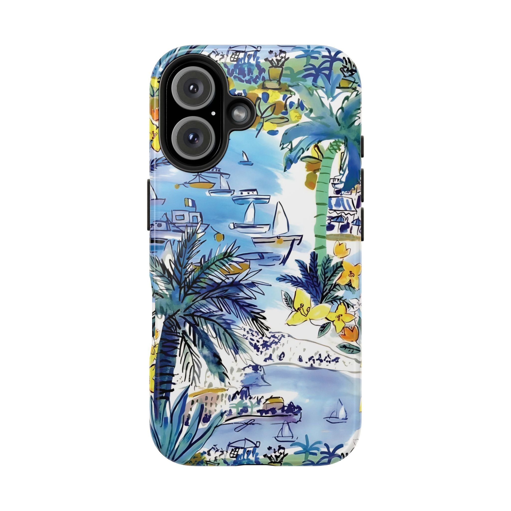 Island Life Watercolor iPhone Case