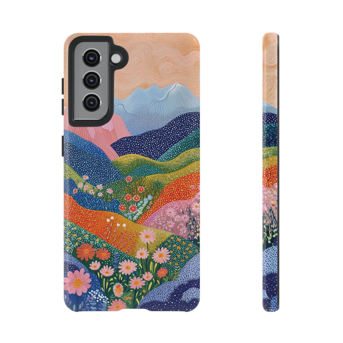 Scenic Route | Colorful Mountain Floral Galaxy Case