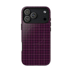 Plum Crush | Purple Plaid MagSafe Case
