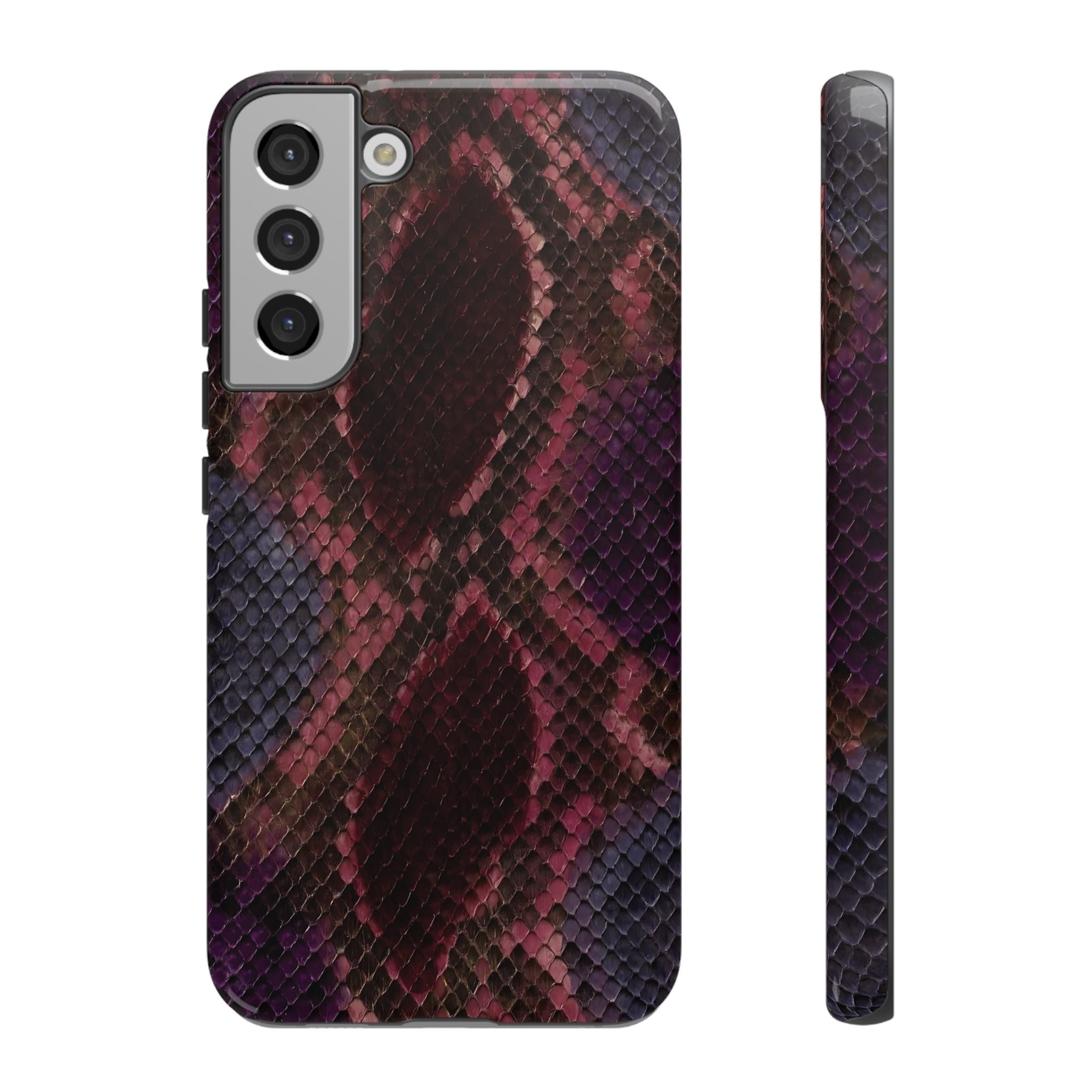 Plum Viper | Snake Print Galaxy Case