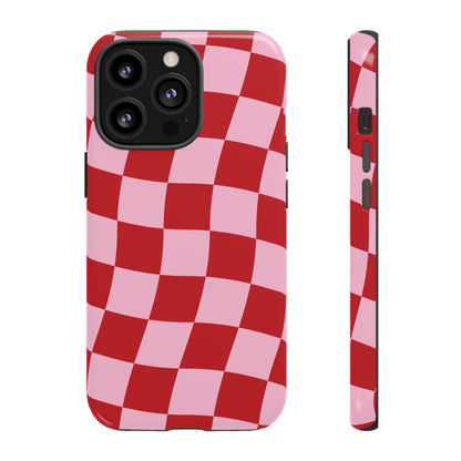 In Check | Wavy Checkerboard Case